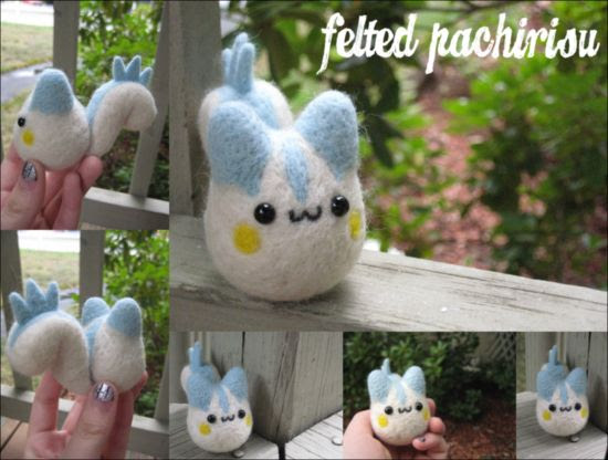 フワフワでまんまる かわいすぎ フェルトで作られたポケモンぬいぐるみ そうさめも