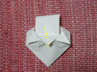 イチゴの手紙折り