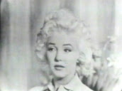 Marilyn Monroe smiles and laughs whilst being interviewed at home of photographer Milton Greene, Connecticut; 08 Apr 55