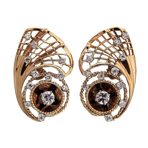 نتيجة بحث الصور عن ‪modern diamond earring designs‬‏