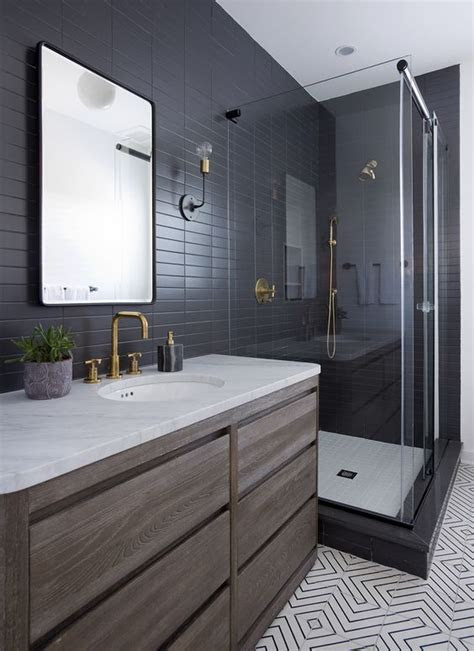 Primary, secondary, and tertiary colors. 25 Chic And Stylish Bathrooms With Black Walls - DigsDigs