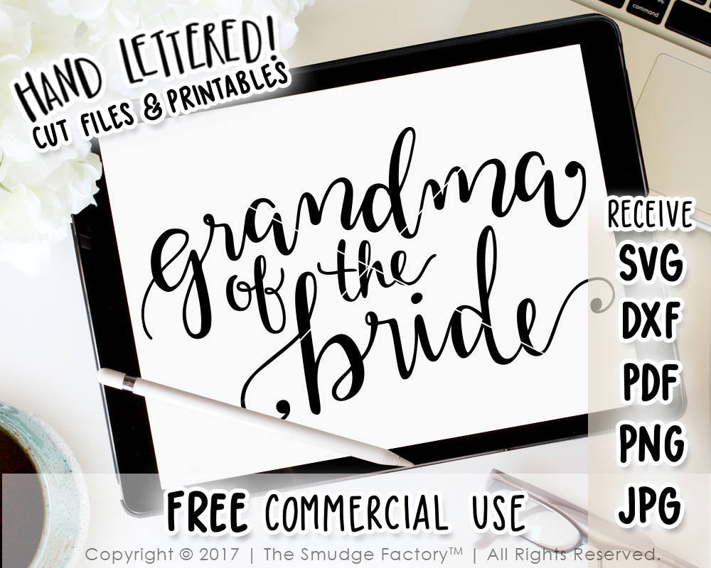 Download Grandma Of The Bride Svg Printable The Smudge Factory