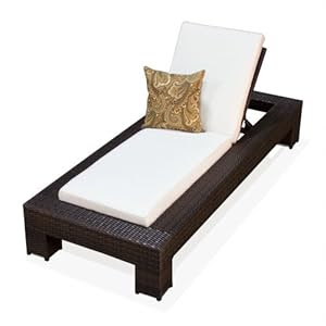 Amazon.com: BALI OUTDOOR WICKER PATIO CHAISE LOUNGE FURNITURE ...