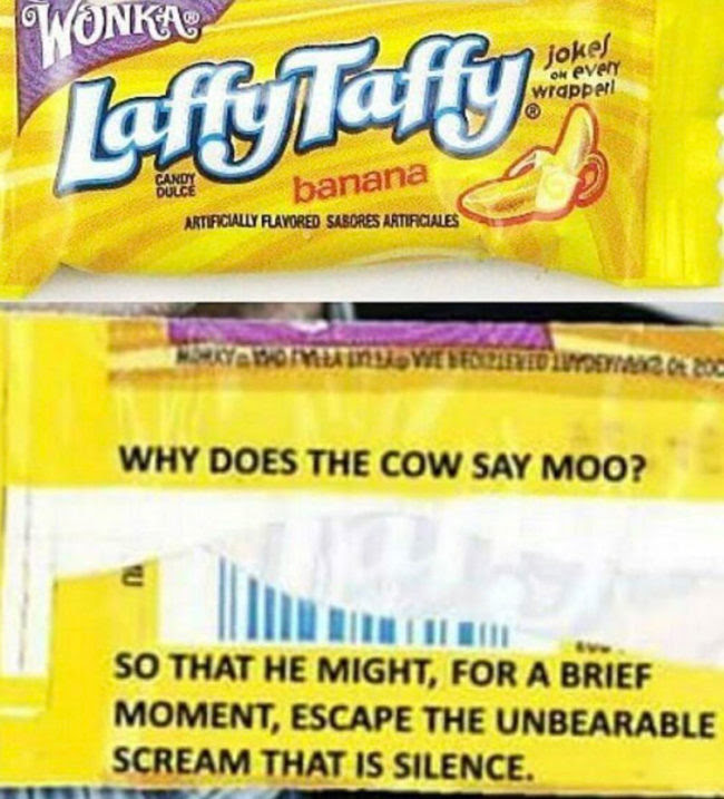 I just wanted to enjoy my candy