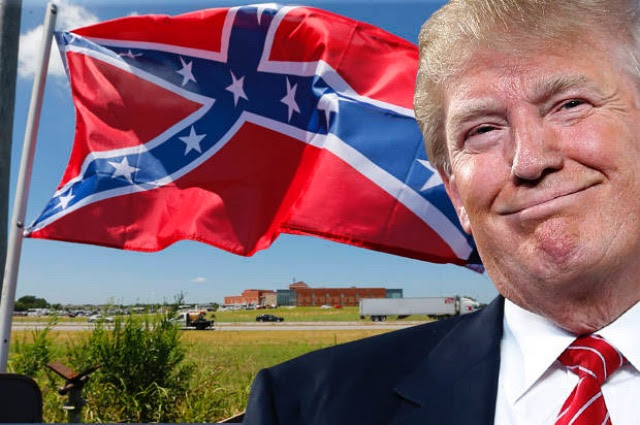 Image result for Trump & confederate flag