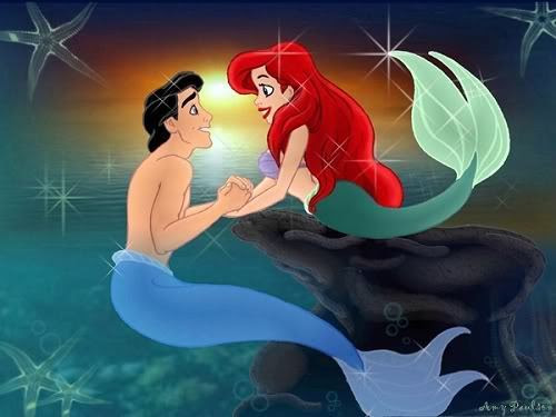 Princess ariel and Prince Eric Disney