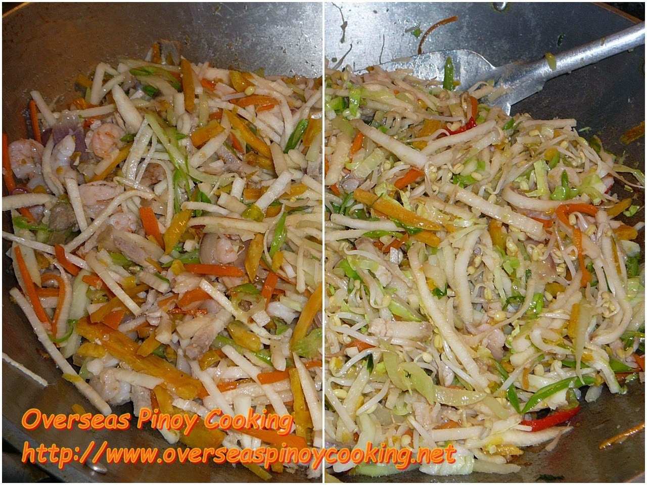 Lumpiang Hubad, Naked Spring Rolls - Cooking Procedure