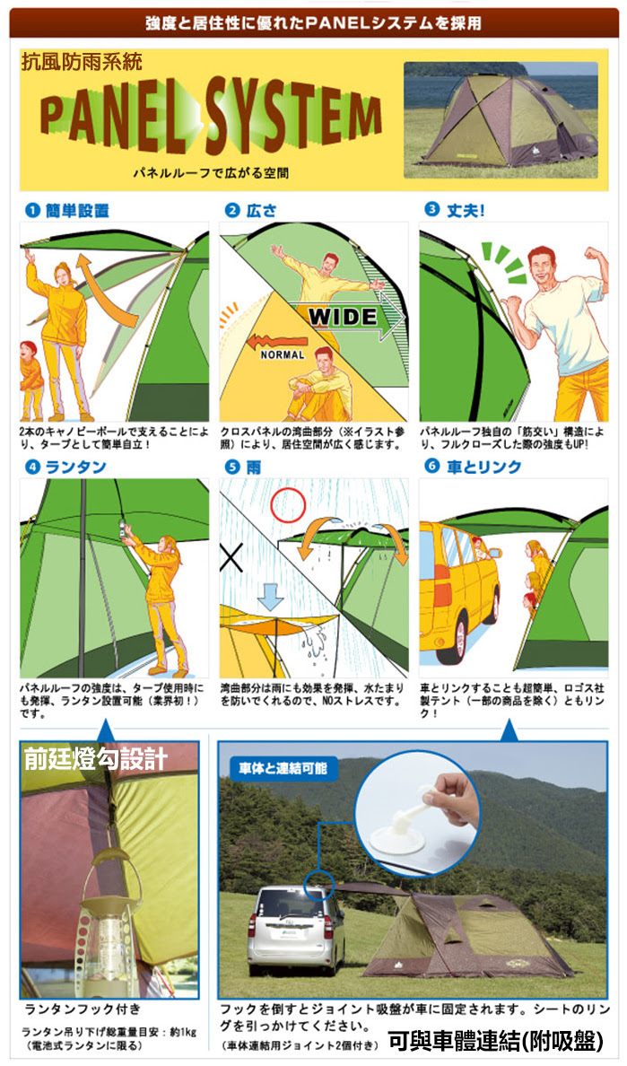 Myrack車架專家 車頂架 車頂行李架產品專區 日本logos No Premium Ayers Rock Xl N 五人帳篷00