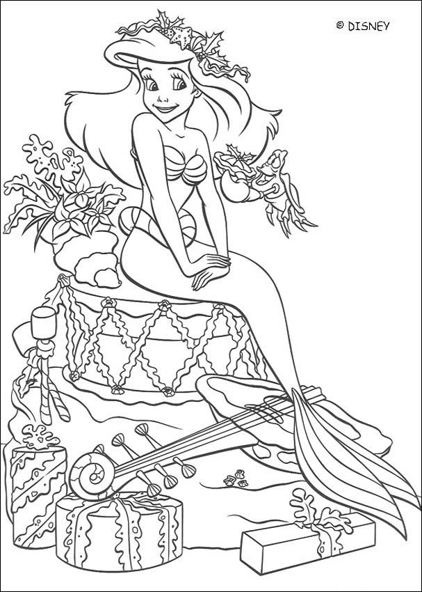 The little mermaid coloring pages - Hellokids.com