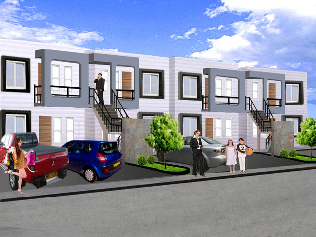 Apartments - modern - exterior elevation - by Arkmonie Diseño