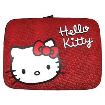 Hello Kitty KT4315RW 15.4 inch Laptop Sleeve, Red with White