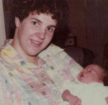 Mom and Me as a Newborn