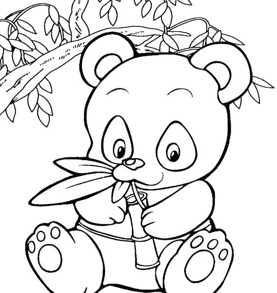 Cute Panda Bear Coloring Pages at GetDrawings | Free download