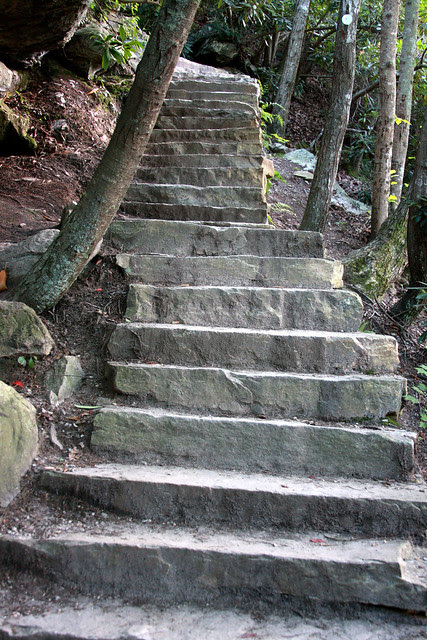 Stairs to the falls