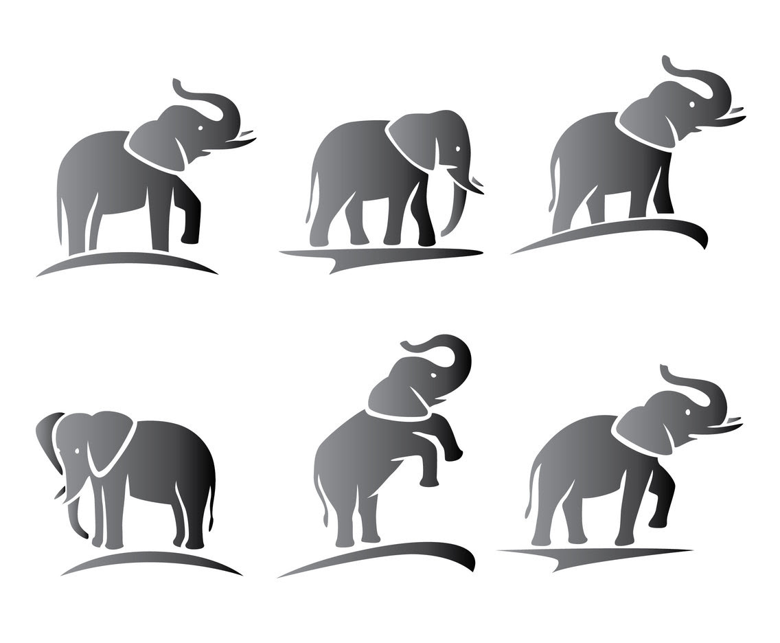 Download Elephant Silhouette Vectors Vector Art & Graphics | freevector.com