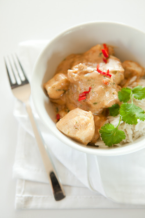 chicken with peanut sauce