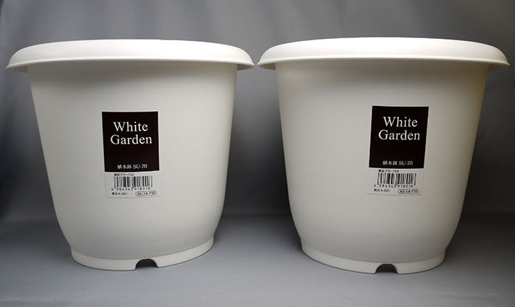 ダイソーでwhite Garden 植木鉢 Su 70を買って来た 100均 02memo日記