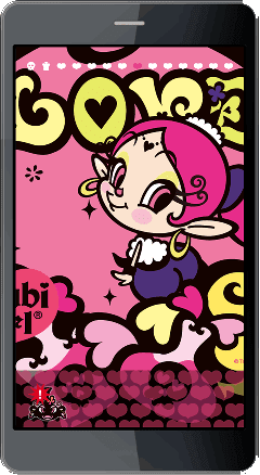 あくびちゃん Android 壁紙アプリ アクビガール きせかえtouch配信中 きせかえ キセカエ