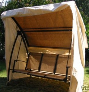 Outdoor Patio Swing Cover  Modern Decorating Ideas