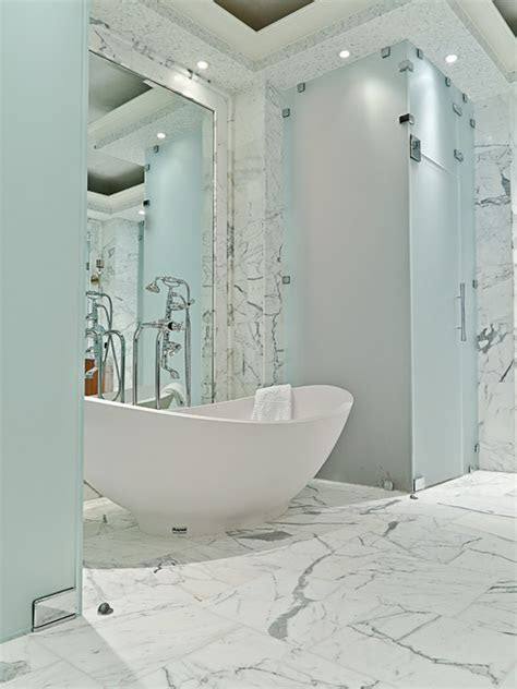Redecorating the rooms in your home can bring some chaos, but it also brings a lot of excitement as you watch an entirely new look come to life in rooms that had become mundane and dated. 48 Luxurious Marble Bathroom Designs - DigsDigs