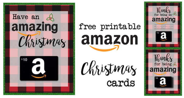 Printable Christmas Gift Card Holders For Amazon Paper Trail Design