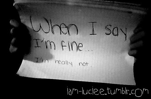 when i say i'm fine Tumblr