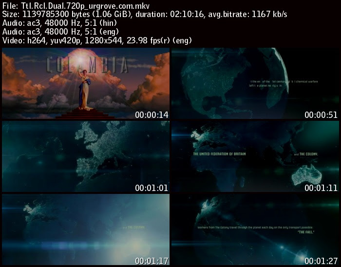 Total Recall (2012) Hindi Dubbed Dual BRRip 