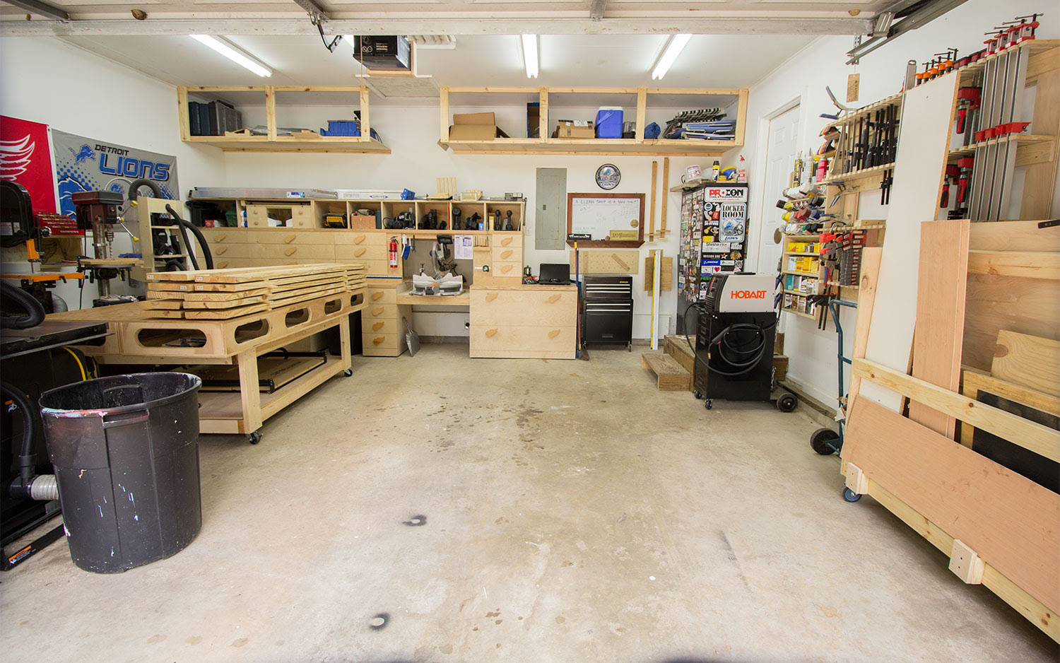 1 Car Garage Woodworking Shop Layout
