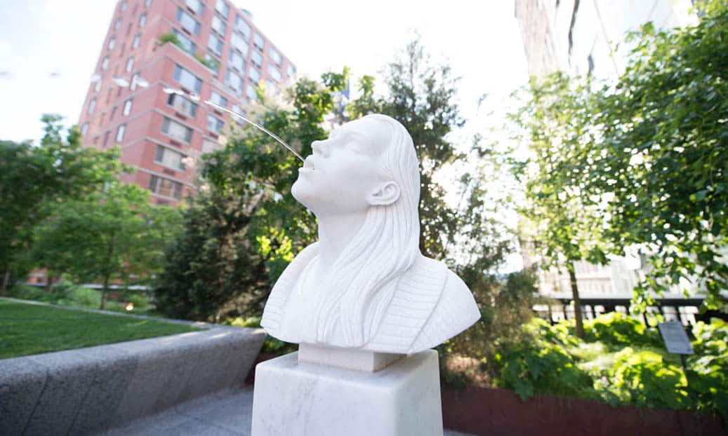 Haws Fountain Parts Used In High Line Park Art Show Nyc Hawsco