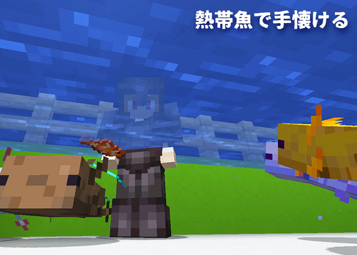 マイクラ ウーパールーパーの生態調査 洞窟アプデで実装されたmob マイクラモール