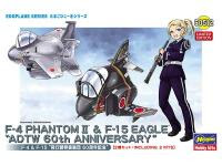 Hasegawa EGG PLANE F-4 PHANTOM II & F-15 EAGLE 'ADTW 60th ANNIVERSARY' (60512) English Color Guide & Paint Conversion Chart - i0