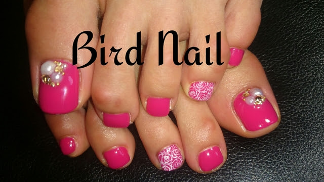 フット ピンクパール Birdnail ｂｉｒｄ ｎａｉｌ のネイル ネイルクルー