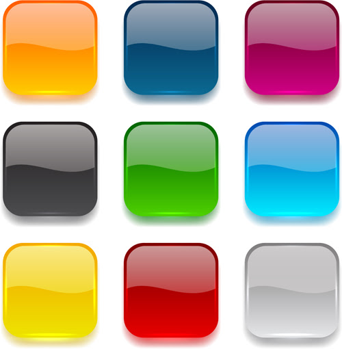 Download App button icons colored vector set 25 - Application Icons free download