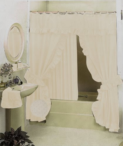 black double curved shower curtain rod