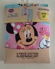 Disney Girls Minnie Mouse pajama set 2 pc sleep wear 3T Mickey Mouse Club