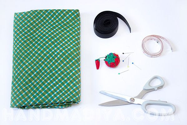 We sew a cute skirt for the summer. Tutorial