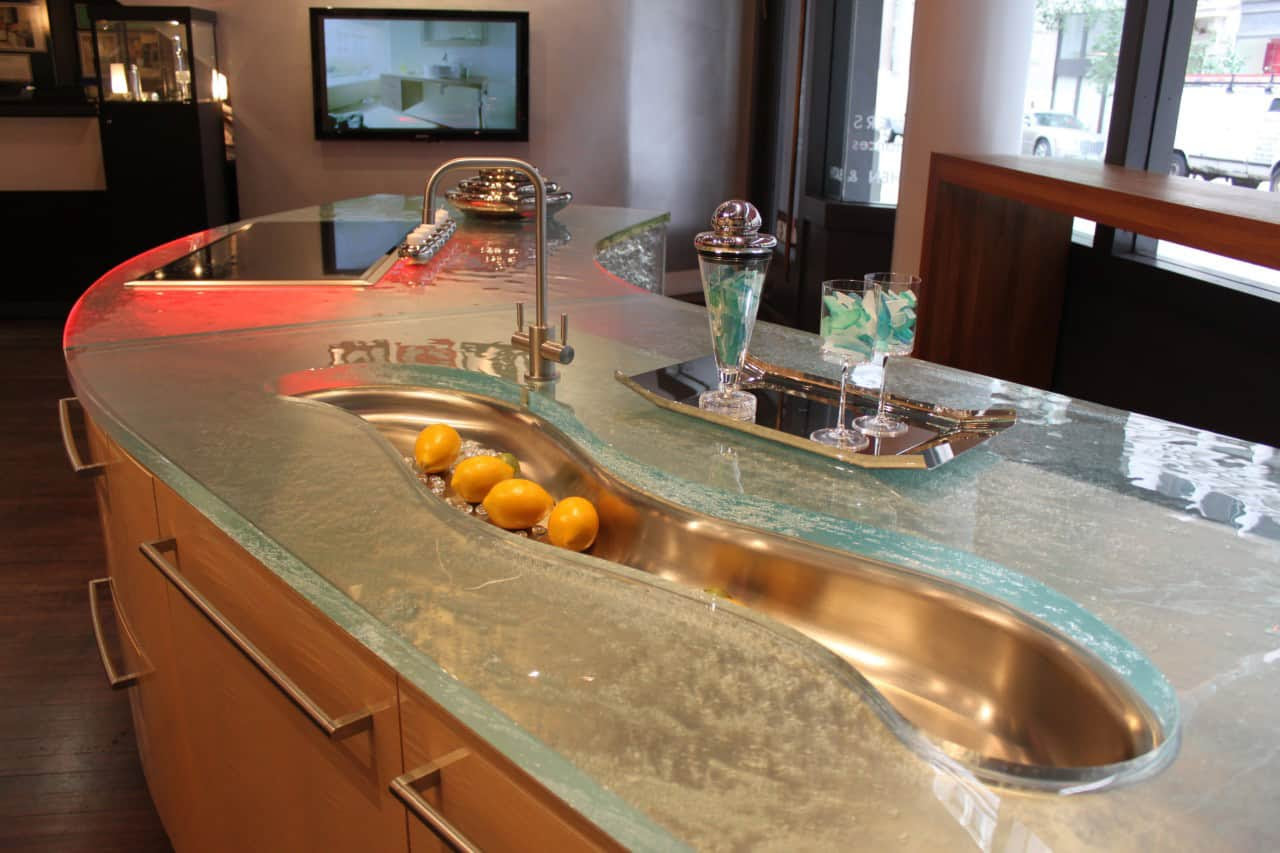 Modern Kitchen Countertops from Unusual Materials 30 Ideas Modern Kitchen Countertops from Unusual Materials 30 Ideas