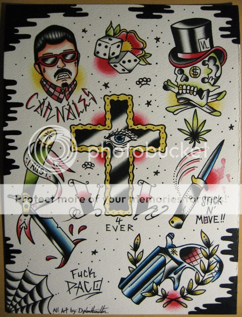 Tattoo Flash sheet 1 of 4