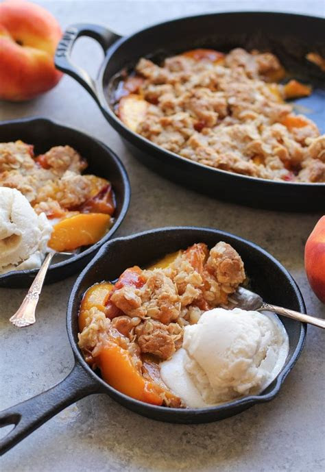 peach crisp gluten   vegan recipe gluten