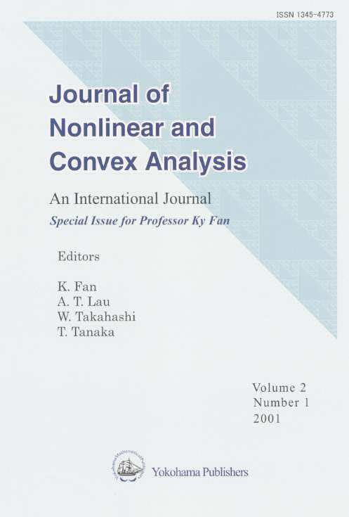 Journal Of Nonlinear And Convex Analysis - 