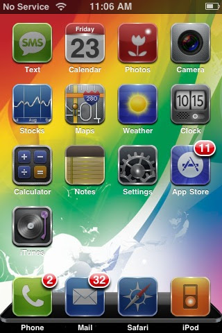 There are hundreds, if not thousands of themes designed for the iPhone.