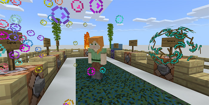 New Particles Showcase World Creation 1 8 1 9 Only Minecraft Pe Maps