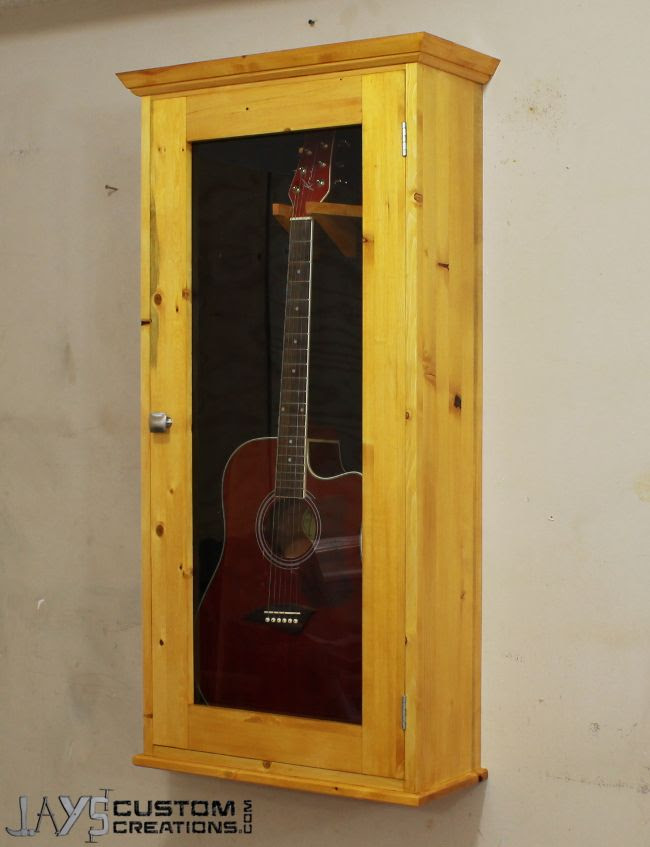 DIY Acoustic Guitar Display Cabinet | DIY Wood Projects | Pinterest