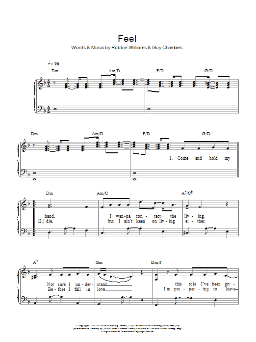 Feel | Sheet Music Direct