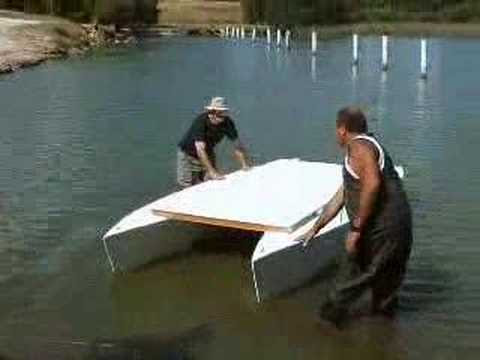 My Stitch &amp; Glue Pontoon Boat - YouTube