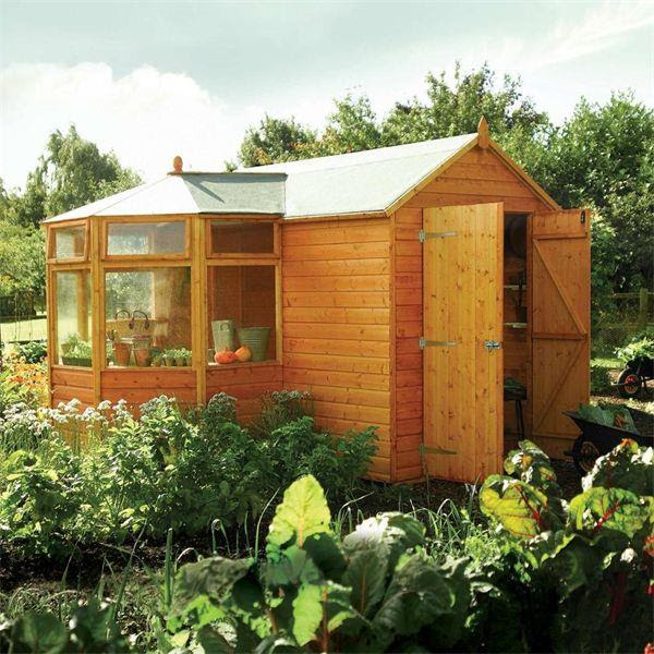 ShedsWarehouse.com Rowlinson 10ft x 10ft Deluxe Corner ...