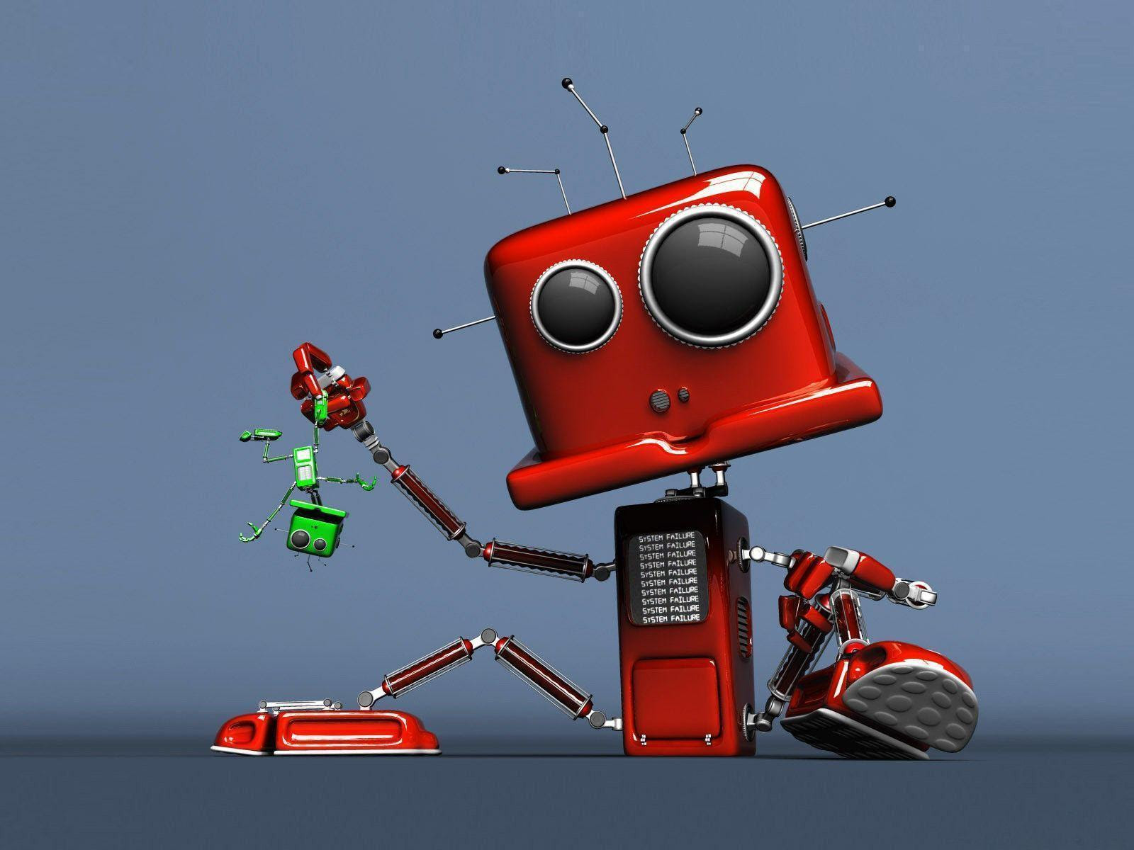 Cute Robot  Wallpapers  Wallpaper  Cave