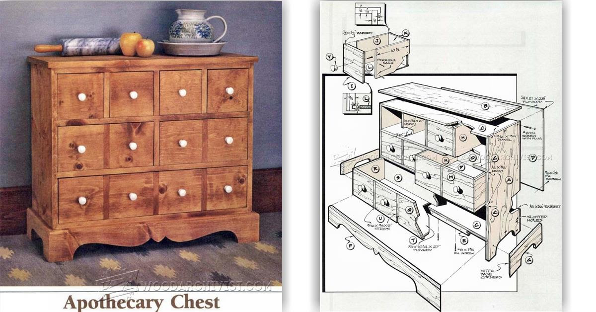 Apothecary Chest Plans • WoodArchivist