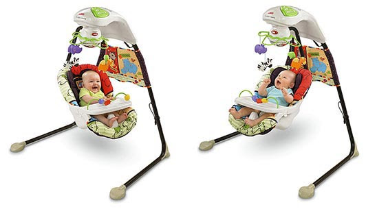 Fisher Price Love U Zoo Cradle Swing Lifestyle Shot