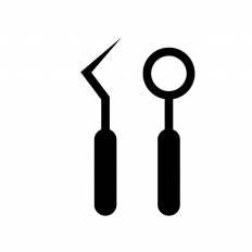 歯科医療器具 シルエット イラストの無料ダウンロードサイト シルエットac